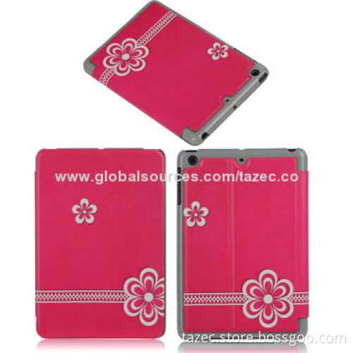 Genuine Leather/PU Case for iPad Mini, Provides Protection, Customized Logos/Brands Welcomed
